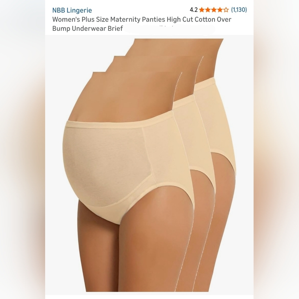Maternity Beige Underwear Set
